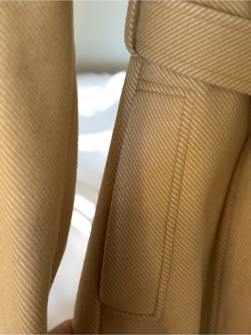 H&M Tan Wrap Belted Trench Coat - Picture 7 of 10